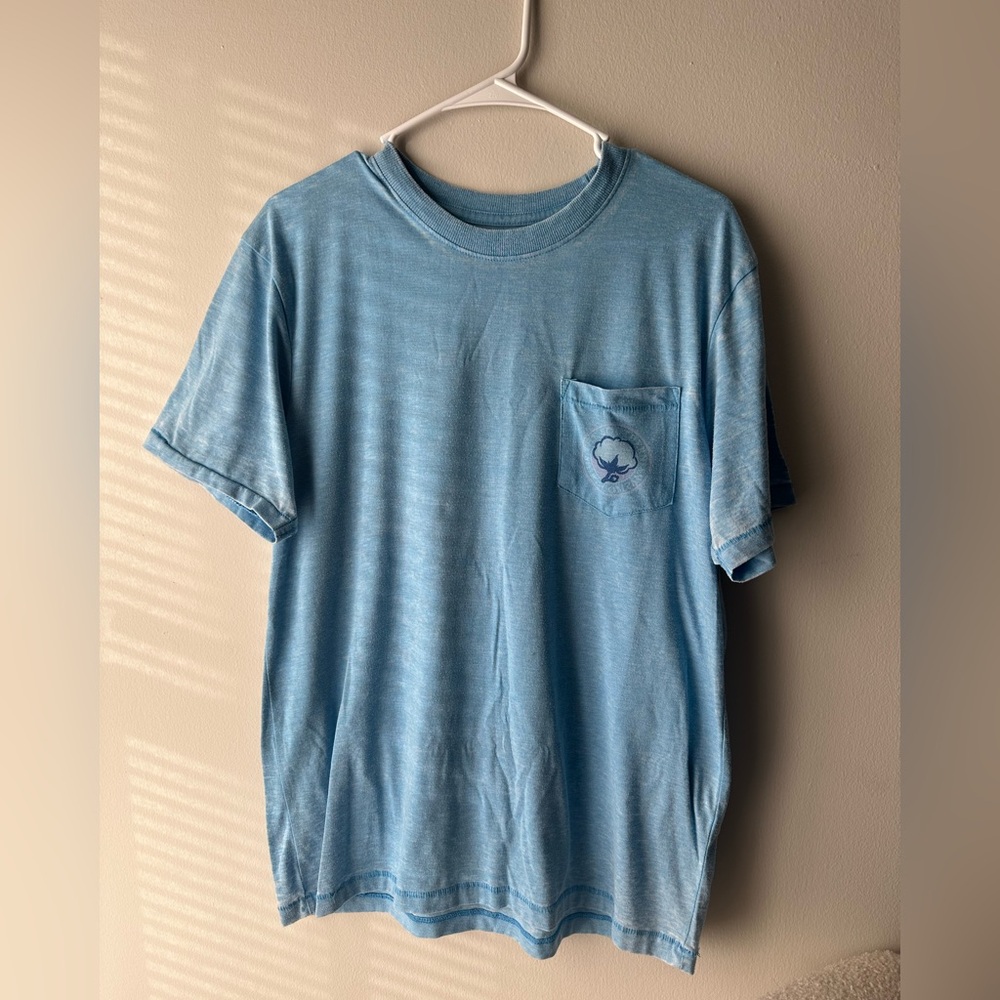 Blue Women’s T-Shirt with Pocket